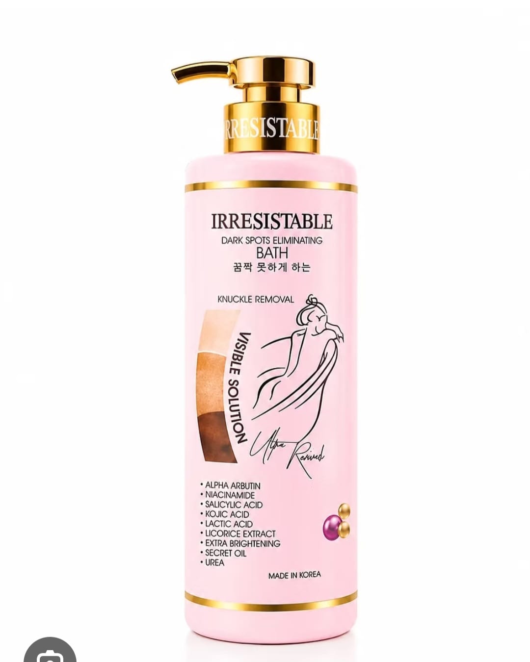 lRRESISTABLE DARK SPOTS  LIGHTNING  SHOWER BATH
