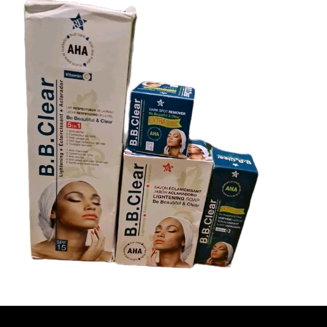 B.B CLear Lotion Soap Face Cream & Oil Set
