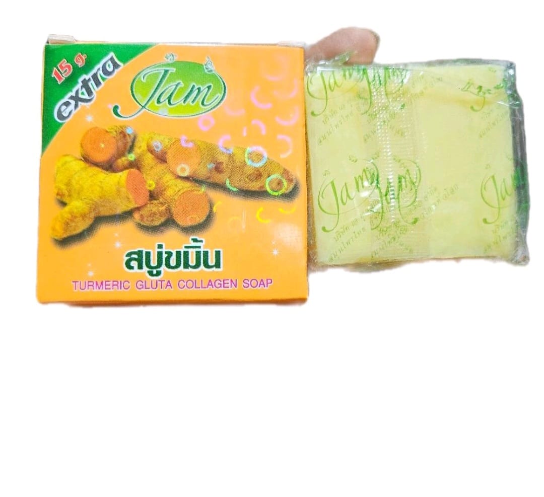 JAM TUMERIC GLUTA  COLLAGEN  SOAP