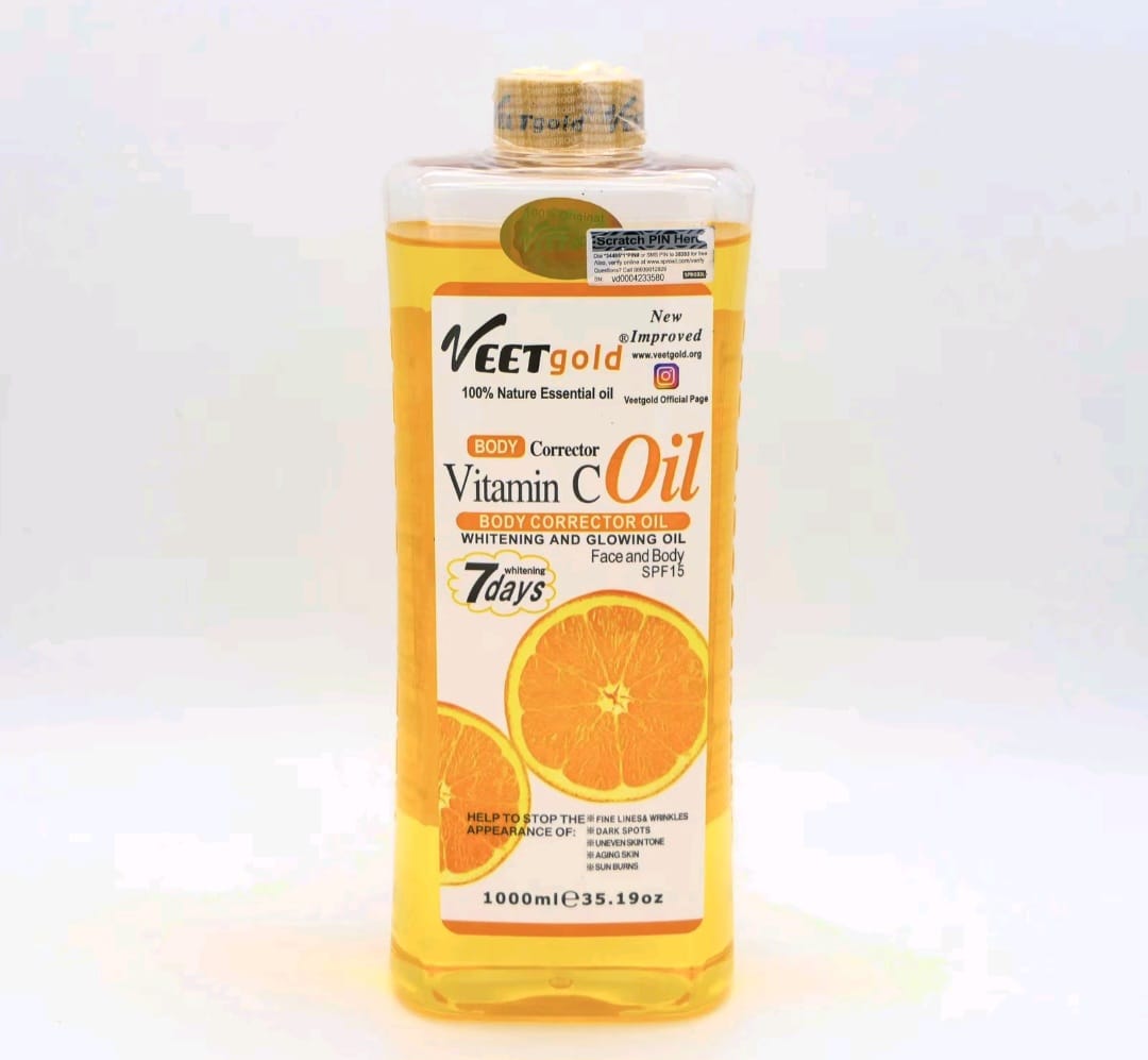 VEETGOLD VITAMIN C BODY CORRECTOR WHITENING AND GLOWING OIL