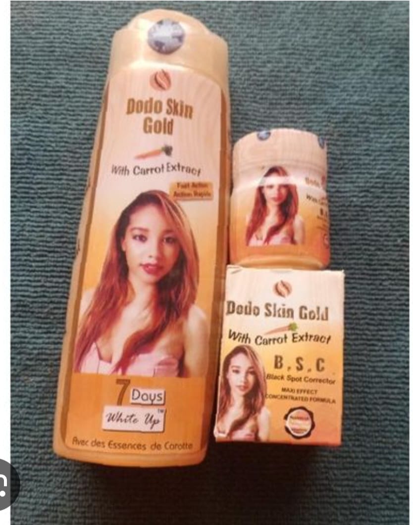 Dodo Skin Gold Carrot Lotion and Face cream Set