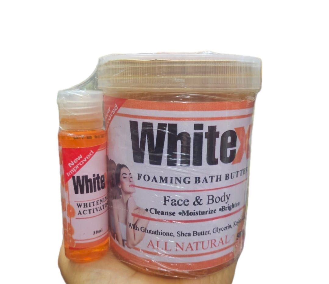 WHITE X  FACE AND BODY GLUTATHIONE  SHEA BUTTER  GLYCERINE SOAP