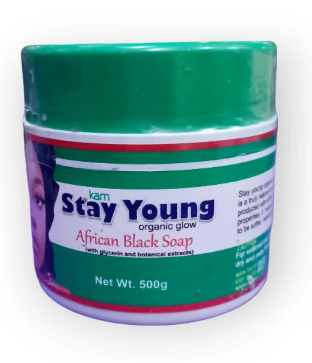 STAY  YOUNG AFRICAN BLACK SOAP