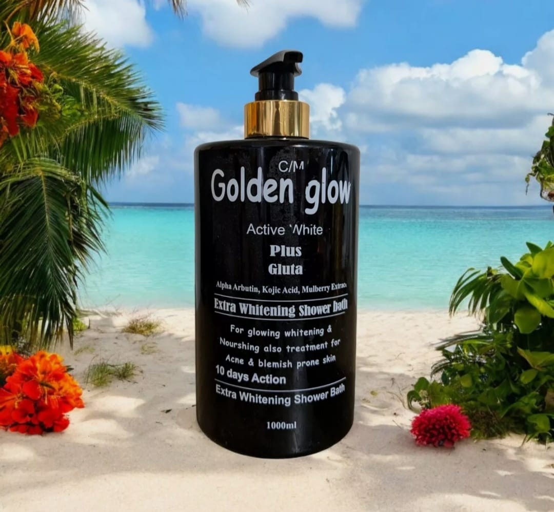 GOLDEN GLOW ALPHA ARBUTIN KOJIC  SHOWER BATH